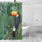 Rideau de douche Toucan - Oiseau - multicolore 182.9x182.9 cm - miniature