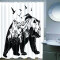 Rideau de douche Ours noir blanc 165x200 cm - miniature variant 2