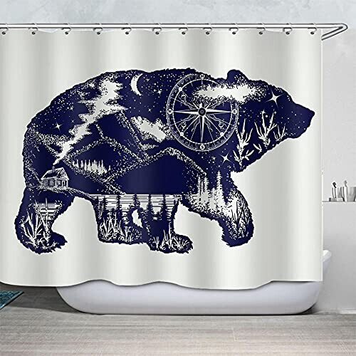 Rideau de douche Ours 170x180 cm variant 1 