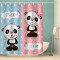 Rideau de douche Panda couleur 120x180 cm - miniature