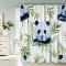 Rideau de douche Panda couleur 120x200 cm - miniature