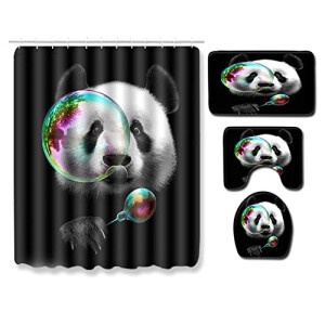 Rideau de douche Panda 180x180 cm