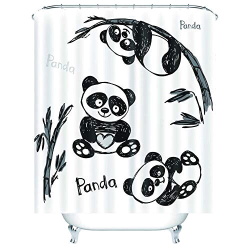 Rideau de douche Panda 150x180 cm