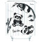 Rideau de douche Panda 150x180 cm - miniature