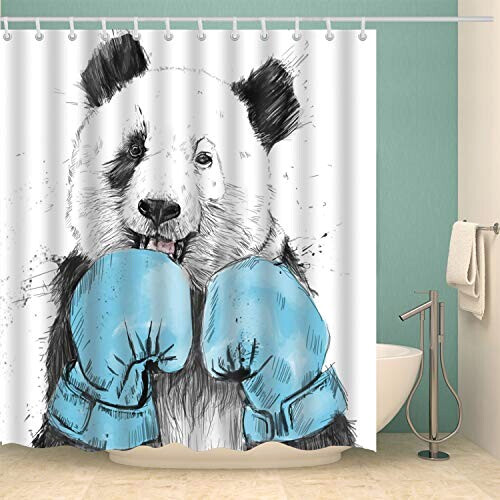 Rideau de douche Panda 140x180 cm variant 1 