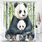 Rideau de douche Panda 180x200 cm - miniature