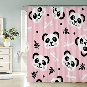 Rideau de douche Panda couleur 180x180 cm