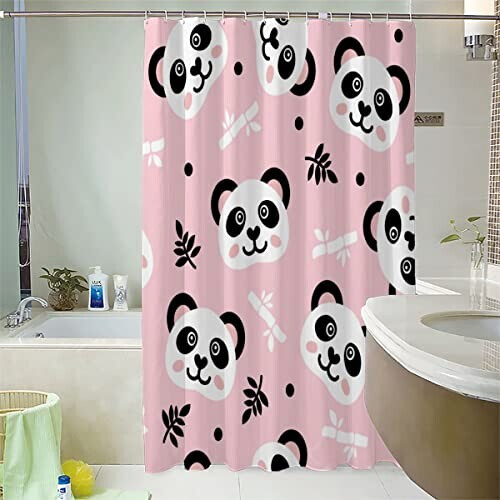 Rideau de douche Panda couleur 180x180 cm variant 0 
