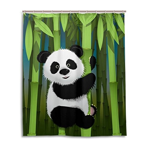 Rideau de douche Panda multicolore 152x183 cm variant 0 