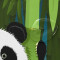Rideau de douche Panda multicolore 152x183 cm - miniature variant 3