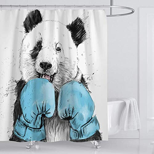 Rideau de douche Panda 100x180 cm