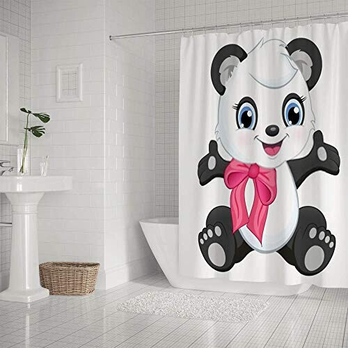 Rideau de douche Panda 152.4x182.9 cm variant 0 