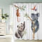 Rideau de douche Panda couleur 120x180 cm - miniature