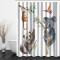 Rideau de douche Panda couleur 120x180 cm - miniature variant 1