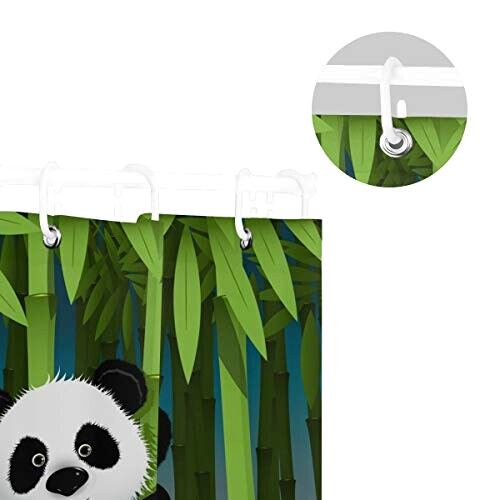Rideau de douche Panda 167x182 cm variant 3 