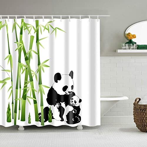 Rideau de douche Panda rideau de bain 73x162 cm