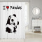 Rideau de douche Panda multicolore 183x183 cm - miniature variant 1