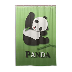 Rideau de douche Panda multicolore 122x183 cm