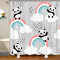 Rideau de douche Panda multi 180x180 cm - miniature