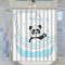 Rideau de douche Panda adorable prenant une douche À bulles 183x214 cm - miniature