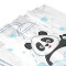Rideau de douche Panda adorable prenant une douche À bulles 183x214 cm - miniature variant 2