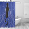 Rideau de douche Panthère multicolore 60x72 cm - miniature
