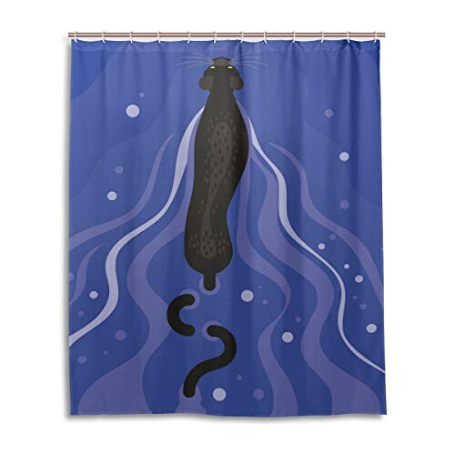 Rideau de douche Panthère multicolore 60x72 cm variant 0 
