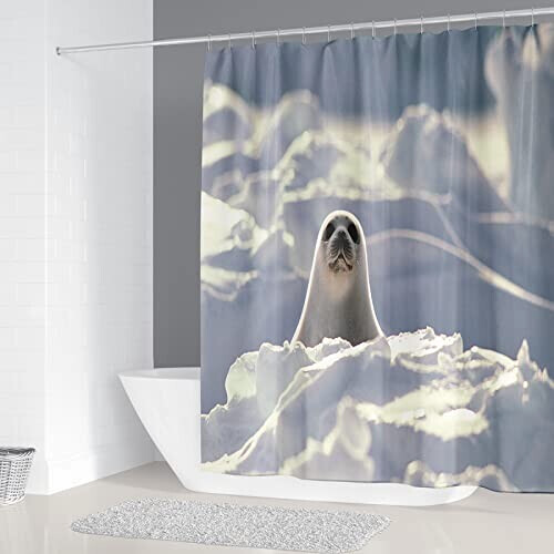 Rideau de douche Phoque 180x180 cm variant 1 