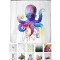 Rideau de douche Pieuvre poulpe squid 180x200 cm - miniature