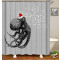 Rideau de douche Pieuvre gris noir 150x180 cm - miniature variant 1