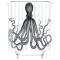 Rideau de douche Pieuvre poulpe 120x180 cm - miniature