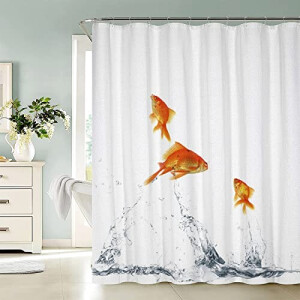 Rideau de douche Poisson rouge 80x180 cm