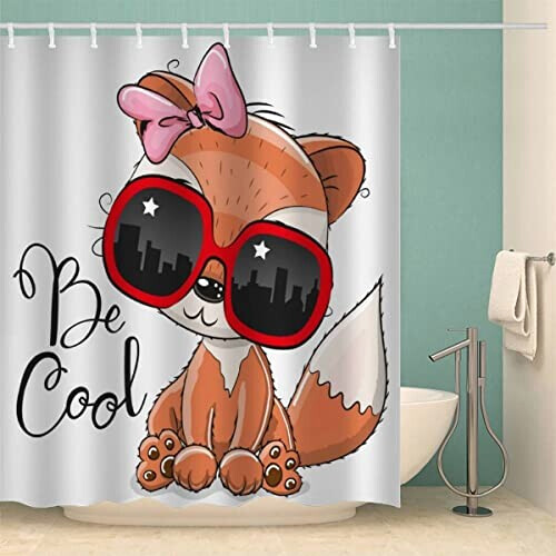 Rideau de douche Renard couleur 120x180 cm