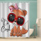 Rideau de douche Renard couleur 120x180 cm - miniature