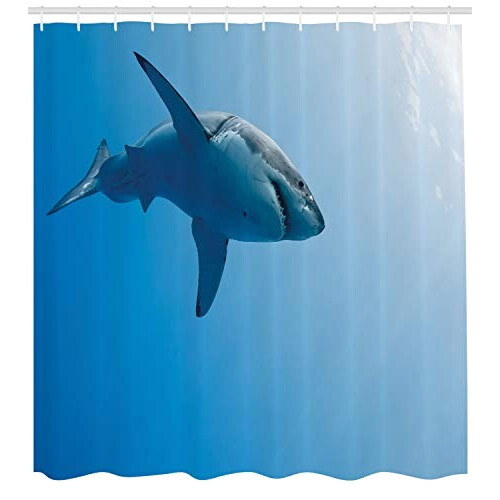 Rideau de douche Requin bleu pâle 175x240 cm variant 0 