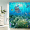 Rideau de douche Requin couleur 120x180 cm - miniature
