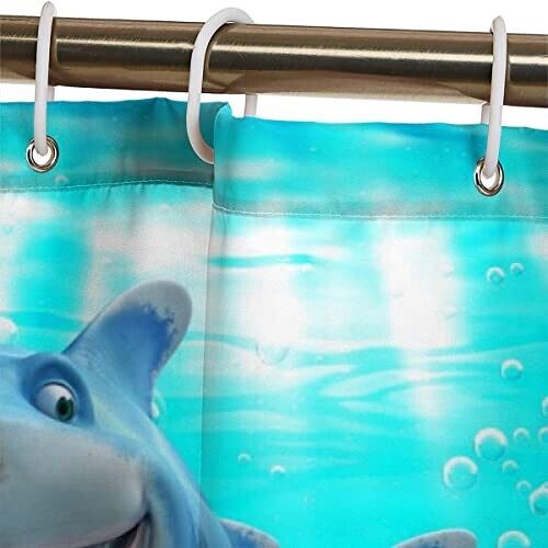 Rideau de douche Requin couleur 120x180 cm variant 4 