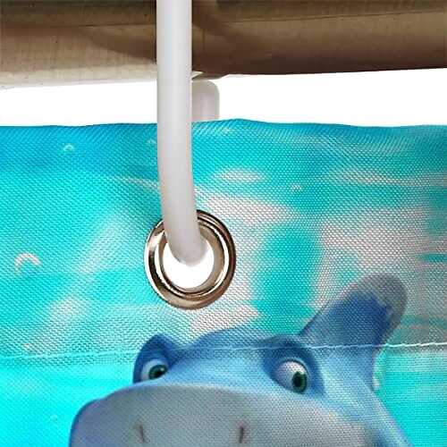 Rideau de douche Requin couleur 120x180 cm variant 6 