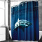 Rideau de douche Requin grand blanc 180x180 cm - miniature