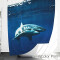 Rideau de douche Requin grand blanc 180x180 cm - miniature variant 3