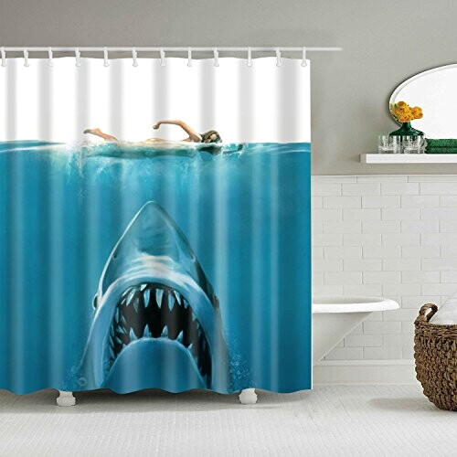 Rideau de douche Requin 120x180 cm