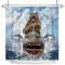 Rideau de douche Requin bleu 90x183 cm - miniature