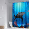 Rideau de douche Requin 240x200 cm - miniature