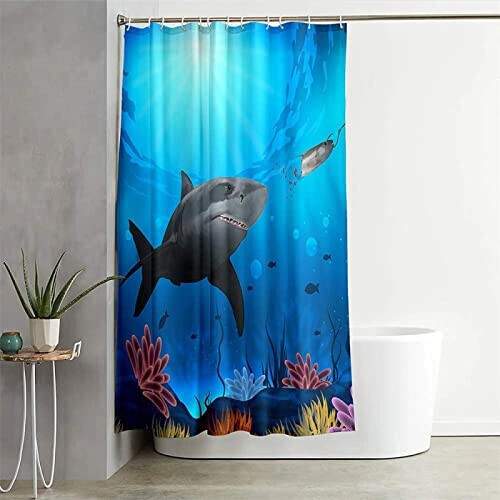 Rideau de douche Requin 240x200 cm variant 0 