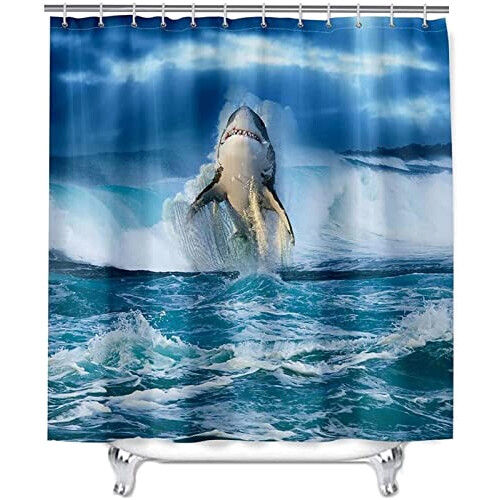 Rideau de douche Requin 240x200 cm variant 1 