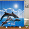 Rideau de douche Requin shark 150x180 cm - miniature
