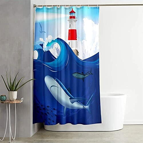 Rideau de douche Requin 120x200 cm variant 0 