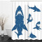 Rideau de douche Requin blanc x200 cm - miniature