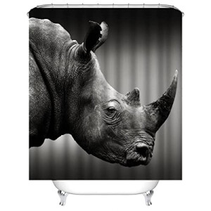 Rideau de douche Rhinocéros couleur 120x180 cm