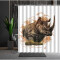 Rideau de douche Rhinocéros 180x180 cm - miniature